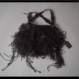 HUGO BOSS BoHo Tassel Leather Purse